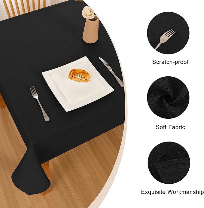 Hiasan Faux Linen Square Tablecloth - Image 4