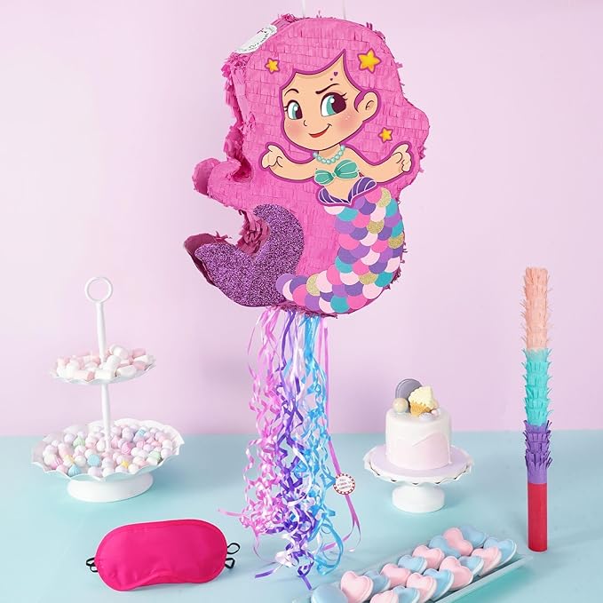 WERNNSAI Foldable Mermaid Pinata - Image 4