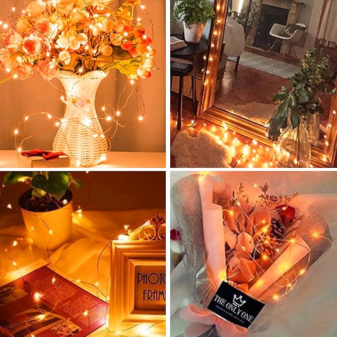 24 Pack LED Fairy Lights Battery Operated 7Ft 20Led Warm White Mini String - Image 5