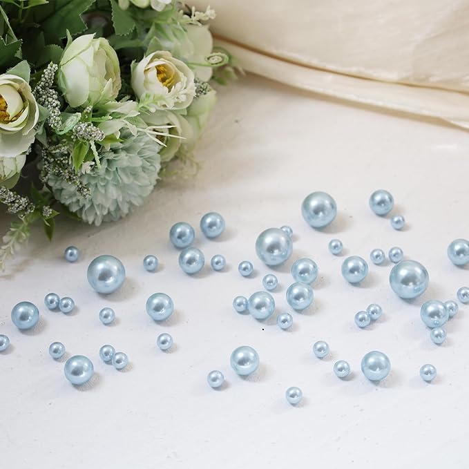 260Pcs Lightblue Glossy Beads - 6mm - Image 5