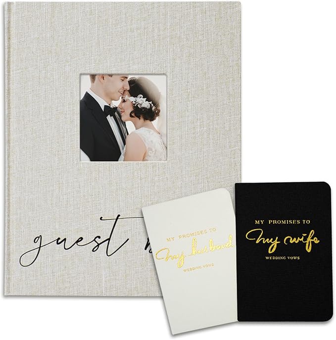 Vienrose Wedding Guest Book Set by Vienrose