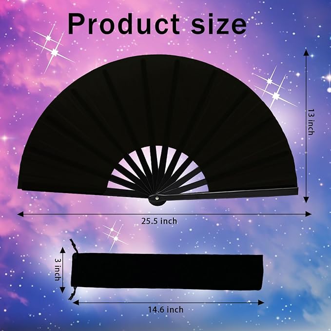 13inch Large Rave Fan Popping Clacking Fans - Image 2