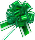 12 PCS 6 Inch Large Pull Organza Green Bows by Unknown