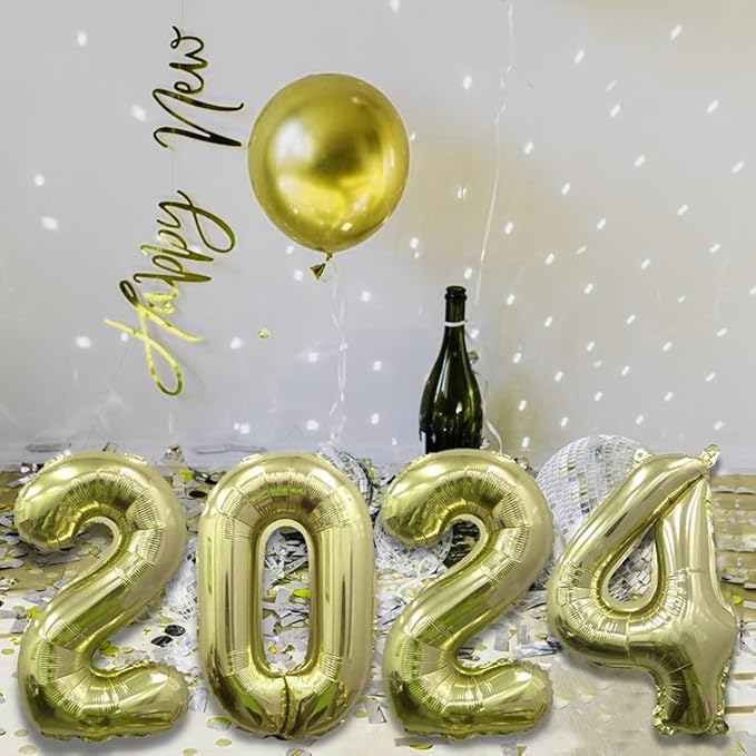 40 Inch Numbers 7 Light Gold Large Balloon Digital 7 - Image 4