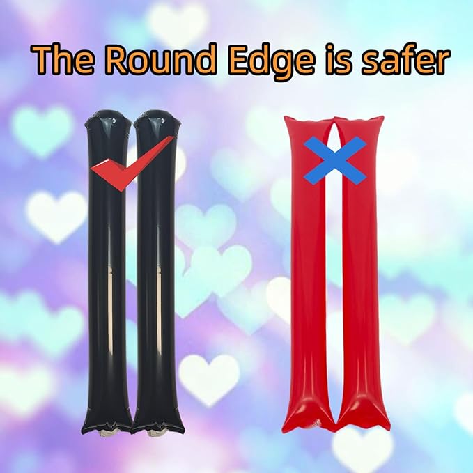 48pcs Round Head Boom Sticks Thunder Sticks Cheering Sticks Team Spirit Plastic - Image 3