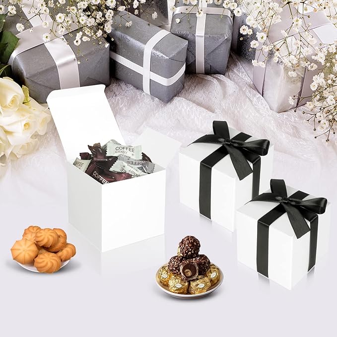 100 Pack Small Gift Boxes, Cupcake Boxes, Candy Boxes - Image 2