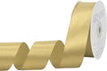 Light Gold Satin Ribbon 1 inch X Continuous 25 Yards, Single Face Polyester by Kryvusribbon