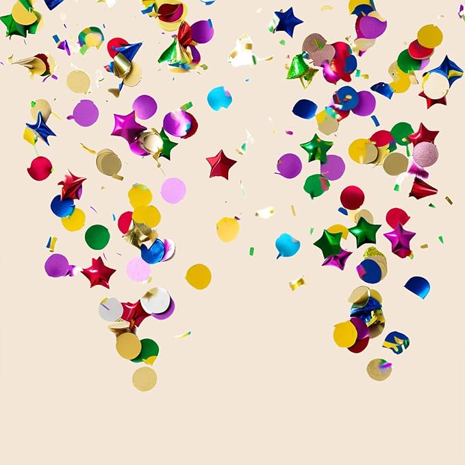100g Rainbow Foil Confetti - Image 2