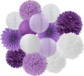 Purple-White Lavender Party Decorations Streamers by LastingSurprise