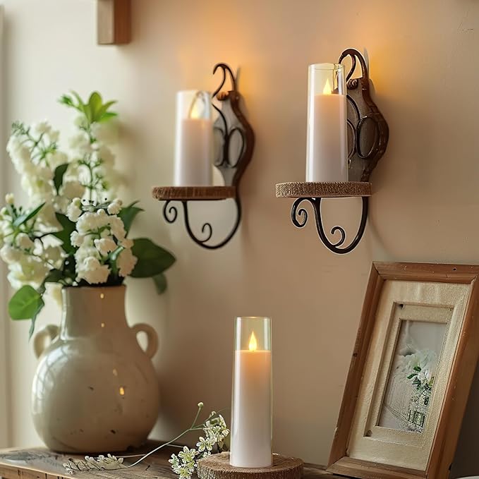 Amagic Pure White Acrylic Flameless Candles, Battery Operated Candles, - Image 6