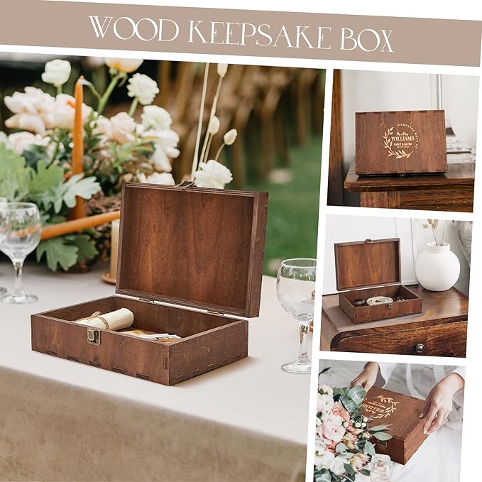 AW BRIDAL Personalized Wedding Keepsake Box - Image 6