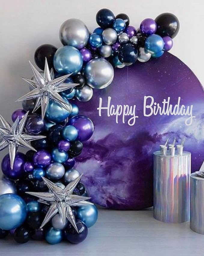 Paready Purple Blue Balloons Set - Image 4