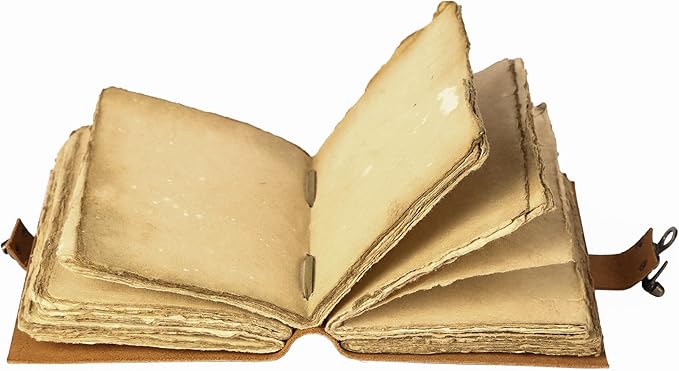 Vintage Leather Journal Handmade Buffalo Non-Refillable Deckle Edge Paper – - Image 4