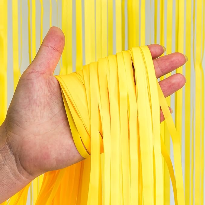 Yellow Streamers Party Backdrop - Image 4