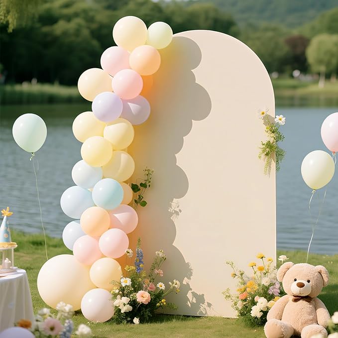 Ledido Wedding Arch Backdrop Cover 6FT Arch Covers Fitted Stretchy Spandex - Image 5