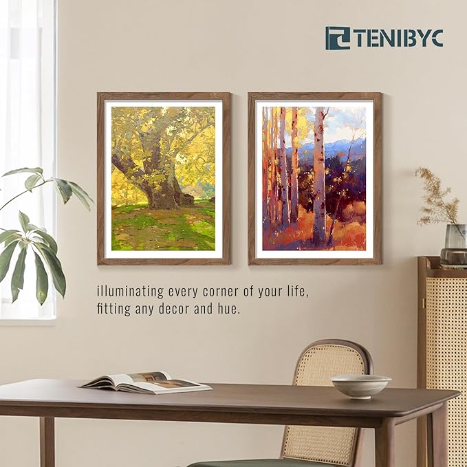 18x24 Frame Walnut 4 Pack, Display Pictures, Horizontal or Vertical Wall Hanging - Image 6