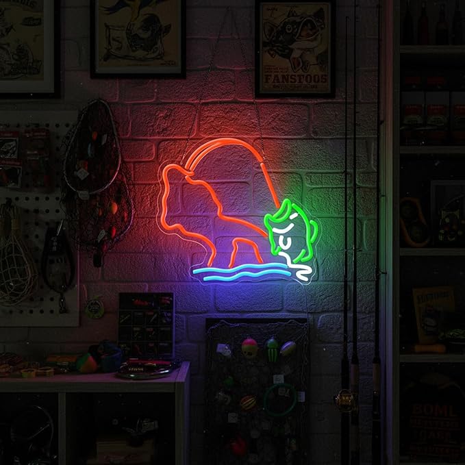 Fishing Neon Sign, Neon fish Sign, Neon Signs - Image 6