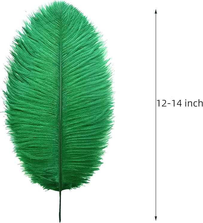 Ballinger Large Green Ostrich Feathers - Image 3