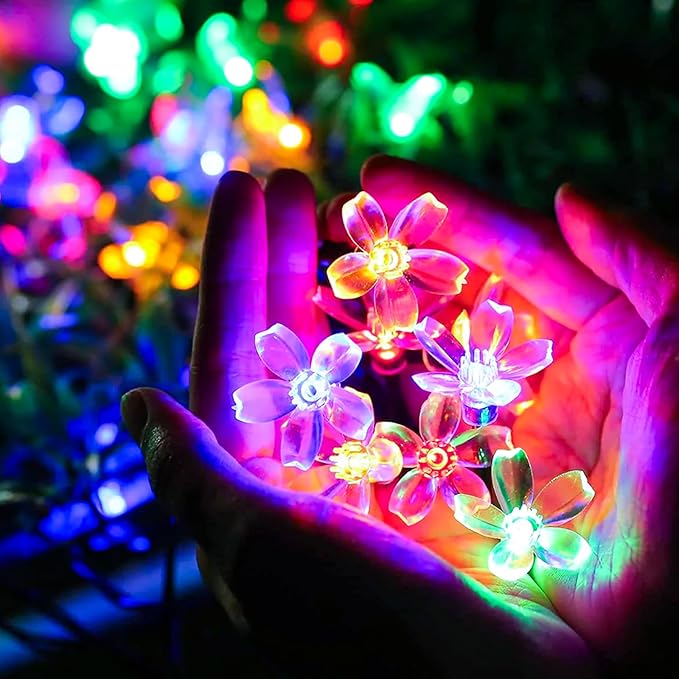 Flower Fairy String Lights, 33ft 100 LED Cherry Blossom Plug in Easter - Image 9
