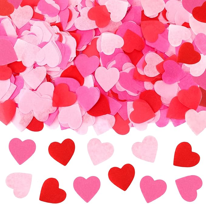 MARFOREVER Valentine's Day Heart Paper Confetti by MARFOREVER
