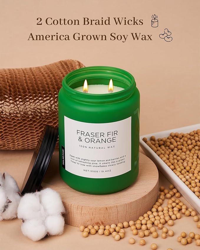 M&SENSE Fir & Orange Large Candle - Image 3
