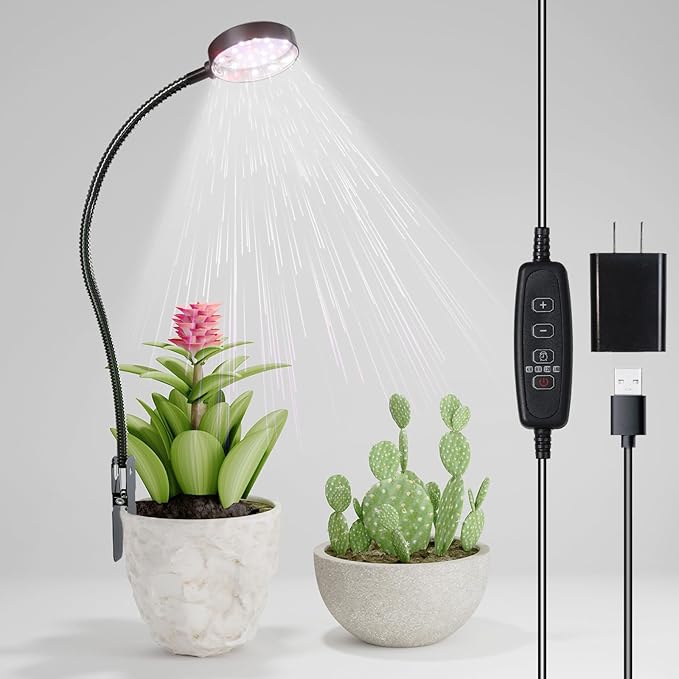 GYTF LED Grow Light, 6000K White Full Spectrum Pot Plant Light by GYTF