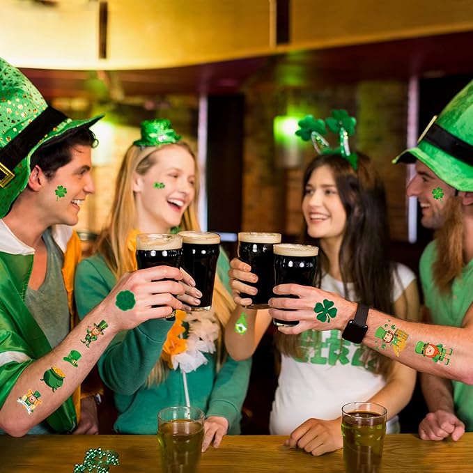 140+ Pcs St Patricks Day Tattoos, 34 Sheets Unique St. Patrick's Day Tattoos - Image 2