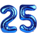 Big Mylar Navy Blue 25 Balloon 40 Inch, 25 Birthday Number Balloon Decorations by Upgesy