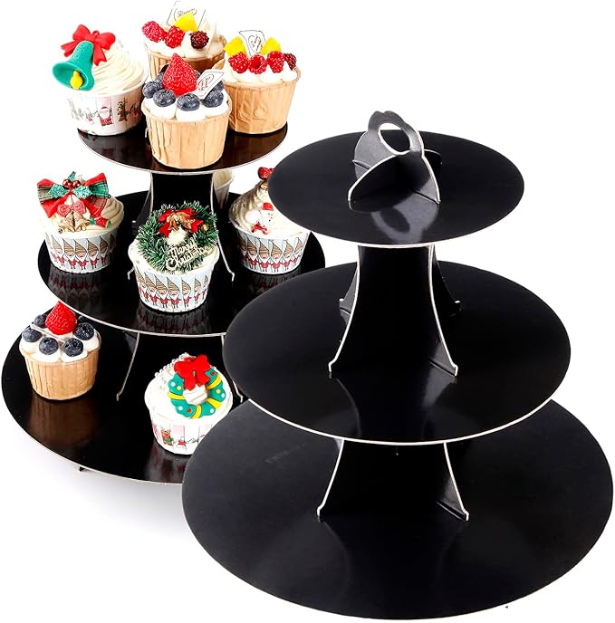 2Pcs 3-Tier Cupcake Stand, Cake Stand holder, Tiered DIY Cupcake Stand Tower by funnytrendypartysupplies