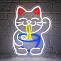 Lucky Cat Ramen Neon Sign, Neon Signs by YourVibeYourNeon