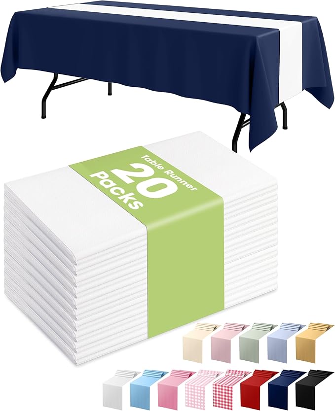 Pureegg White Plastic Table Runners by Pureegg