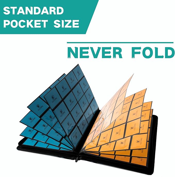 1000+ Pockets Trading Card Binder, 16-Pocket Card Ablum Compatible - Image 2