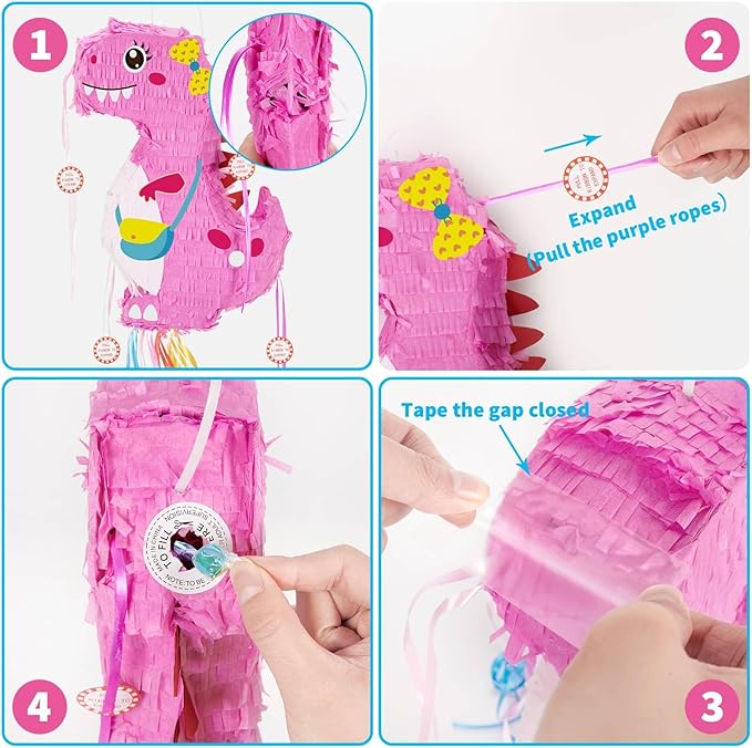 WERNNSAI Foldable Dinosaur Piñata - Image 2