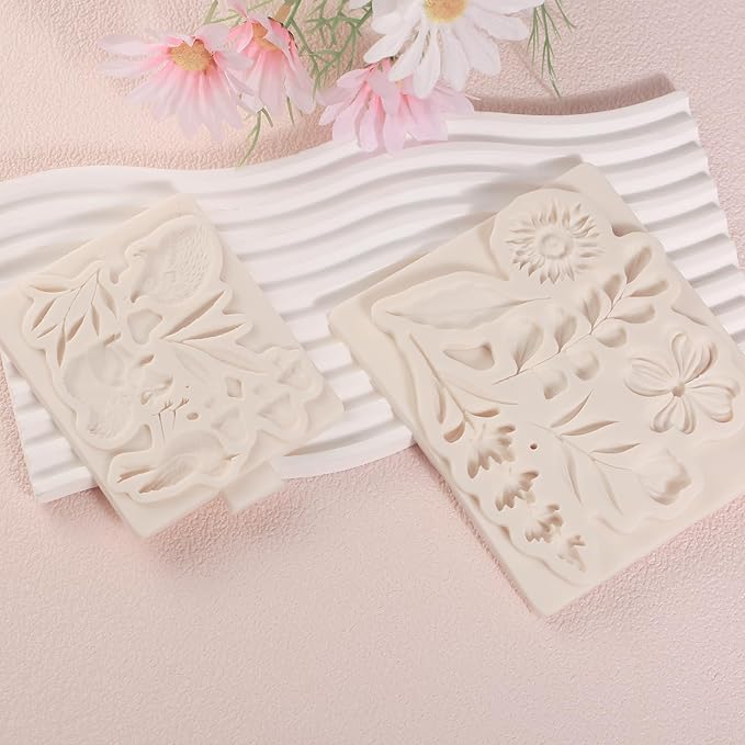 1 Pcs Flower Fondant Mold for Cake Decoration, Leaf Chocolate Silicone Mold - Image 3