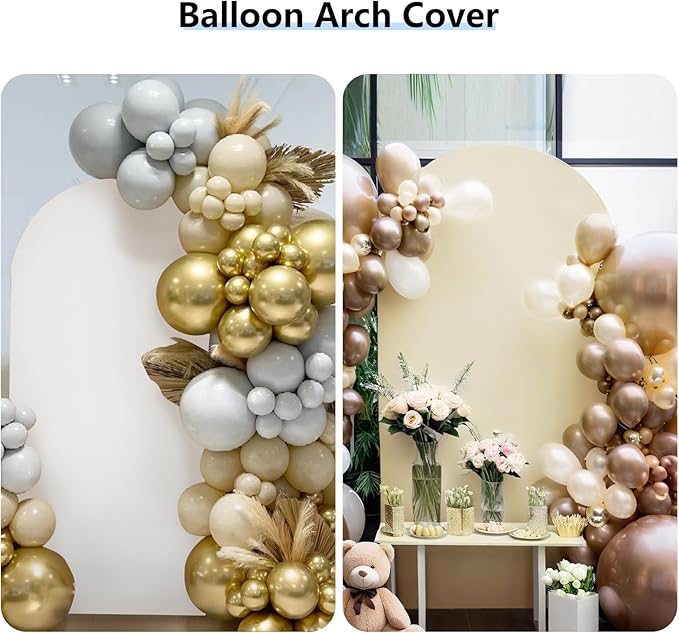 Hemmotop 7.2 ft Arch Backdrop Cover, Fabric Stretchy Background - Image 6