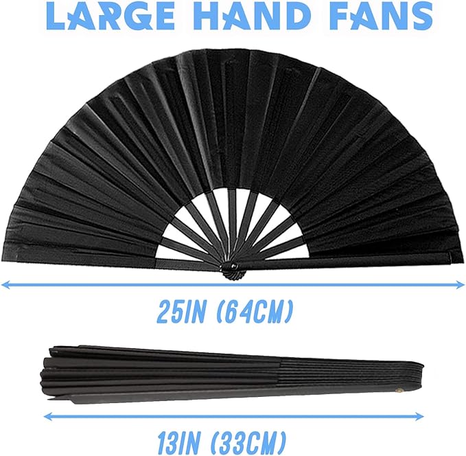 10 Pcs Line Dance Popping Fan, 13inch Boots on The Ground Fan, Chinese Kung Fu - Image 3