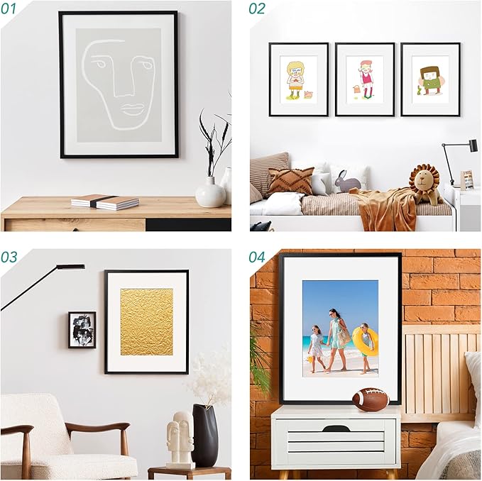 TWING 16 x 20 Picture Frame Set of 6, Classic Picture Frames Display Pictures - Image 3