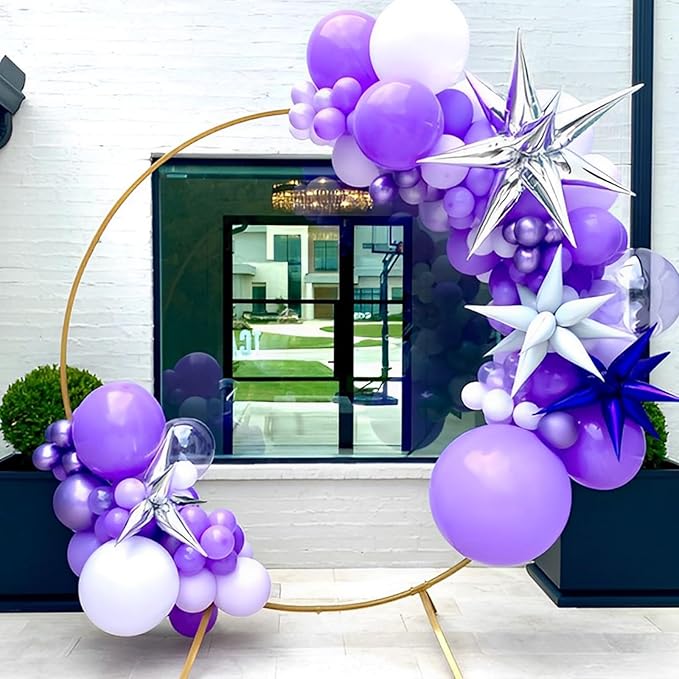 90pack Purple Balloons Different Size 18/12/10/5 Inch Purple Balloon Garland - Image 7