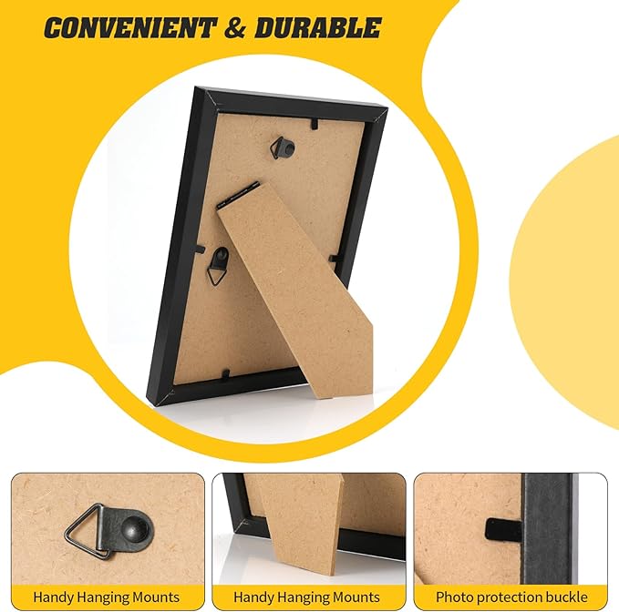 Set of 60 Picture Frame Bulk Photo Frames Wall Mounting Simple Photo Frames - Image 3