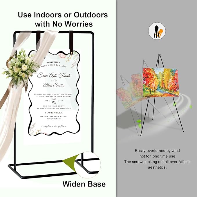 Wedding Welcome Sign Stand, Seating Charts & Posters - Image 4