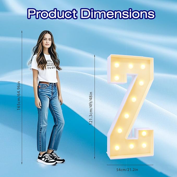 4FT Marquee Plastic Letters Z - Image 4
