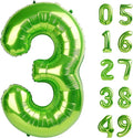 40 Inch Light Green 3 Large Number Balloon, 3 13 23 30 33 36 Light Green by Upgesy