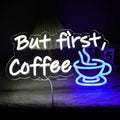 But First Coffee Neon Sign for Coffee Bar Pub Decor, Wall Art Decoration For by vinray