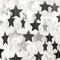 Black-Silver Birthday Graduation Party-Decorations Garland - 62ft Glitter by Hugtmr