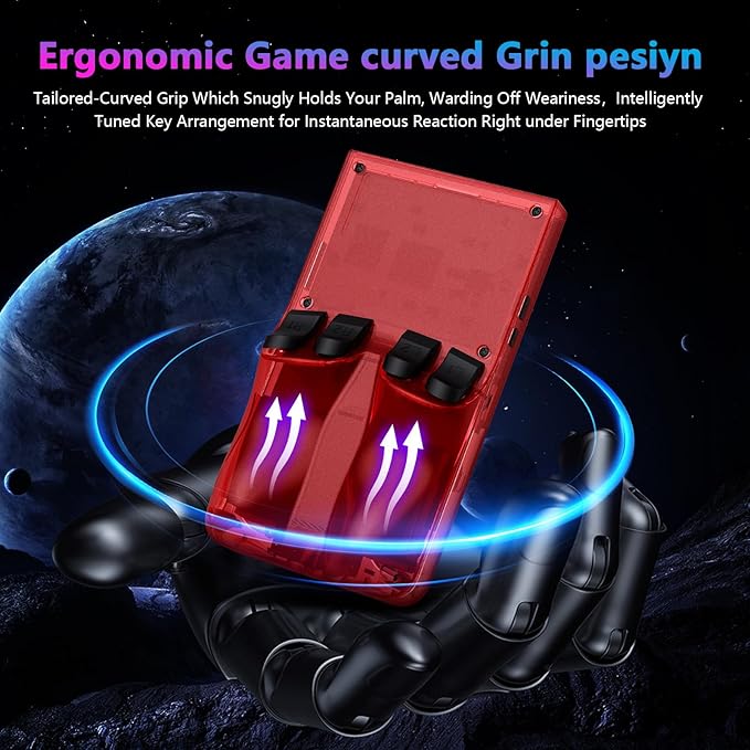 R36MAX Retro Handheld Game Console, 4.0 Inch 720x720 IPS Screen, Built-in 18 - Image 5