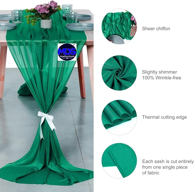 MDS Halloween Chiffon Table Runner - Image 6