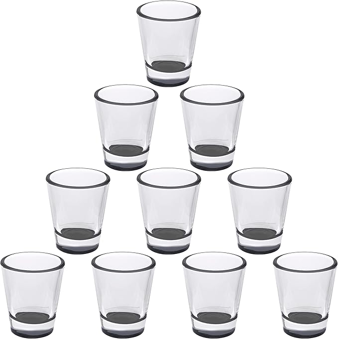 DISCOUNT PROMOS Shot Glasses Set 1.75 oz. Set of 10 Bulk Pack, Wedding Favor by DISCOUNTPROMOS