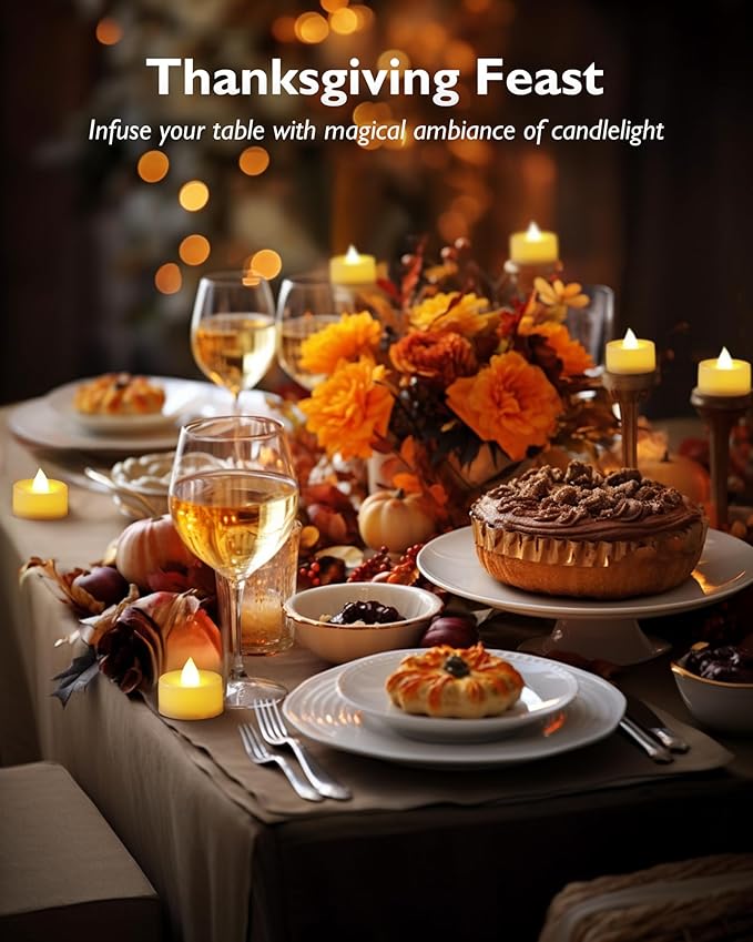 Homemory 12pcs Flameless LED Tea Lights - Image 5