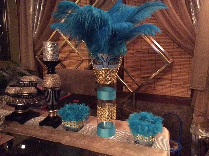 Ballinger Teal Ostrich Feathers Bulk - Image 7
