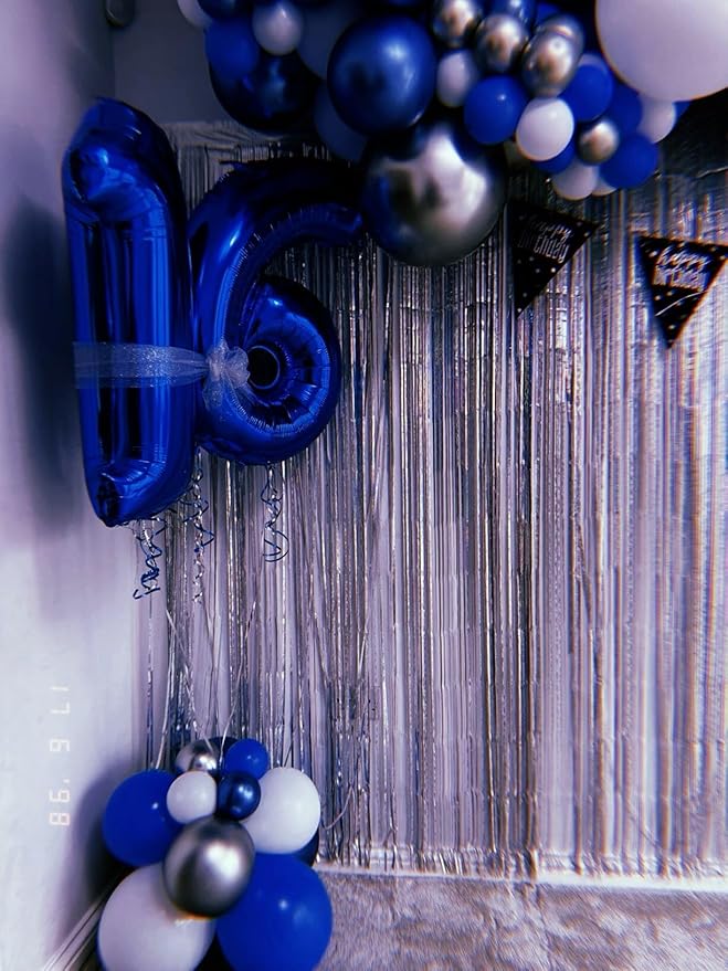 40 Inch Night Blue Large Number 4 Balloons, Giant Foil Number Four 14 24 34 40 - Image 6